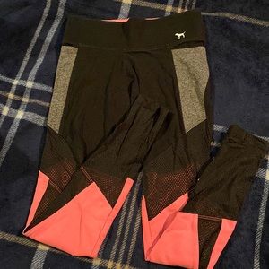 Pink Victoria Secret black and pink speckled gray